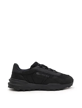Мужские кроссовки Lacoste Elite Active кожаные черные - фото 1 - Miraton
