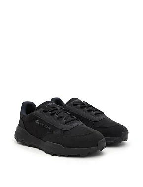 Мужские кроссовки Lacoste Elite Active кожаные черные - фото 3 - Miraton
