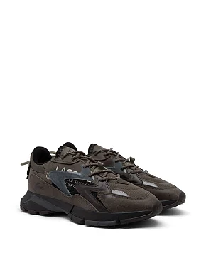 Чоловічі кросівки Lacoste L003 Neo tech замшеві коричневі - фото 2 - Miraton