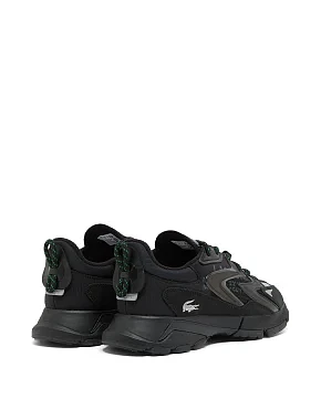 Мужские кроссовки Lacoste L003 Neo tech замшевые черные - фото 3 - Miraton
