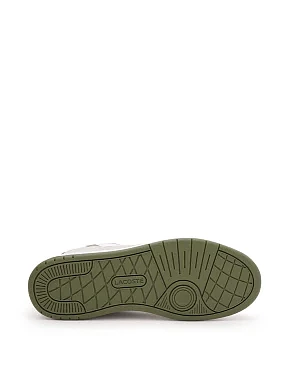 Мужские кеды Lacoste T-Clip кожаные белые - фото 6 - Miraton