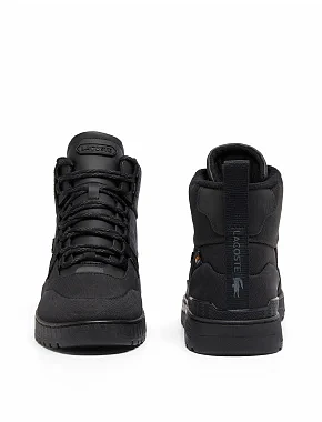 Мужские ботинки Lacoste T-Clip Wntr Mid текстильные черные - фото 5 - Miraton