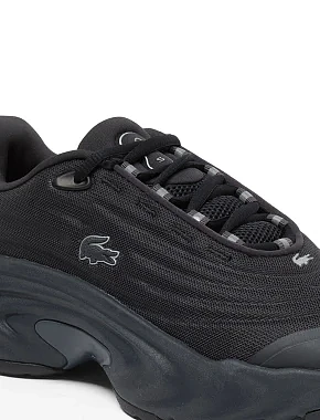 Женские кроссовки Lacoste L003 NEO текстильные черные - фото 6 - Miraton