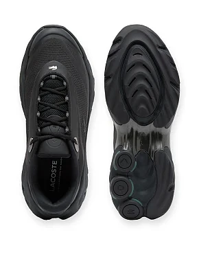 Чоловічі кросівки Lacoste Spinor текстильні чорні - фото 4 - Miraton