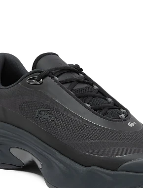 Чоловічі кросівки Lacoste Spinor текстильні чорні - фото 6 - Miraton