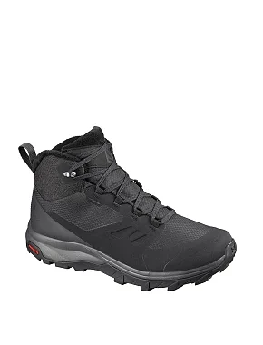 Жіночі черевики Salomon OUTSNAP WATERPROOF з екошкіри чорні - фото 3 - Miraton