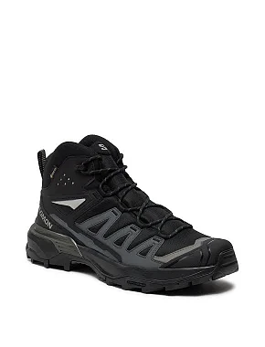 Чоловічі черевики Salomon X ULTRA 360 MID GORE-TEX з екошкіри чорні - фото 3 - Miraton