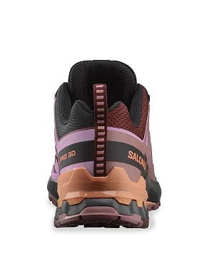 Женские кроссовки Salomon XA Pro 3D V9 из экокожи бордовые - фото 3 - Miraton