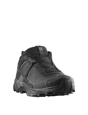 Чоловічі кросівки Salomon X Ultra 5 Wide GTX M з екошкіри чорні - фото 3 - Miraton