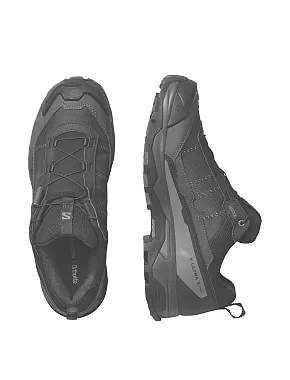 Чоловічі кросівки Salomon X Ultra 5 Wide GTX M з екошкіри чорні - фото 4 - Miraton