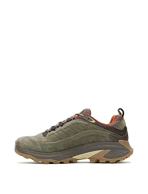 Чоловічі кросівки Merrell Moab Speed 2 LTR WP з нубуку зелені - фото 2 - Miraton