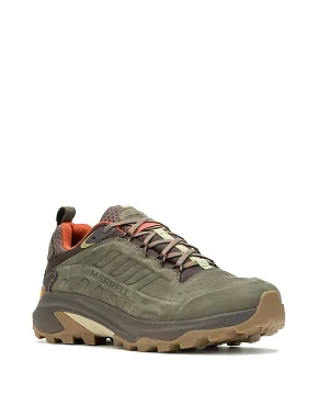 Чоловічі кросівки Merrell Moab Speed 2 LTR WP з нубуку зелені - фото 3 - Miraton