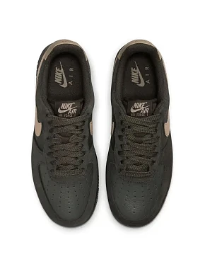 Жіночі кеди Nike AIR FORCE 1 шкіряні темно-сірі - фото 5 - Miraton
