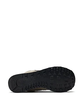 Жіночі кросівки New Balance 574 з нубуку бежеві - фото 8 - Miraton