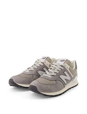 Кросівки New Balance 574 з нубуку сірі - фото 4 - Miraton