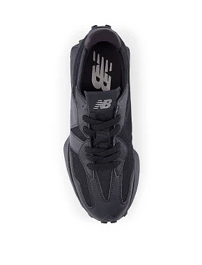 Чоловічі кросівки New Balance 327 з екошкіри чорні - фото 3 - Miraton