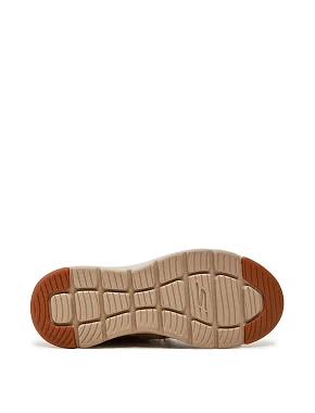 Жіночі черевики Skechers Glacial Ultra On The Go Trend Up текстильні бежеві - фото 4 - Miraton