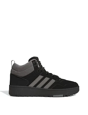 Чоловічі черевики Adidas Hoops 4.0 Mid шкіряні чорні - фото 1 - Miraton