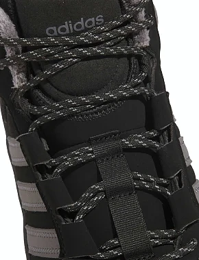 Чоловічі черевики Adidas Hoops 4.0 Mid шкіряні чорні - фото 7 - Miraton
