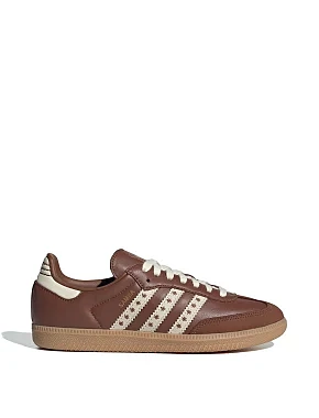 Жіночі кеди Adidas Samba OG шкіряні коричневі - фото 1 - Miraton