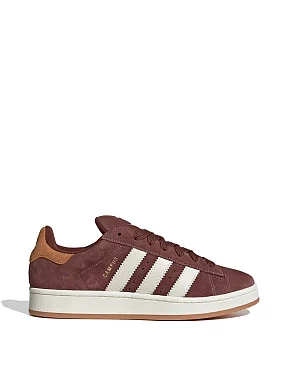 Жіночі кеди Adidas Campus замшеві бордові - фото 1 - Miraton