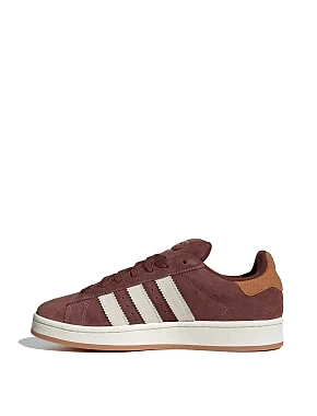 Жіночі кеди Adidas Campus замшеві бордові - фото 2 - Miraton