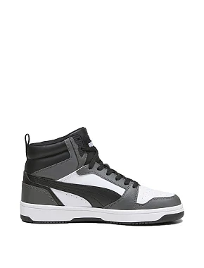 Чоловічі черевики PUMA Rebound v6 з екошкіри сірі - фото 1 - Miraton