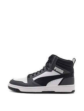 Чоловічі черевики PUMA Rebound v6 з екошкіри сірі - фото 2 - Miraton