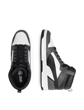 Чоловічі черевики PUMA Rebound v6 з екошкіри сірі - фото 4 - Miraton