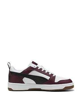Жіночі кеди PUMA Rebound v6 Low з екошкіри бордові - фото 1 - Miraton