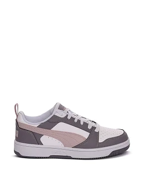 Жіночі кеди PUMA Rebound v6 Low з екошкіри бузкові - фото 1 - Miraton