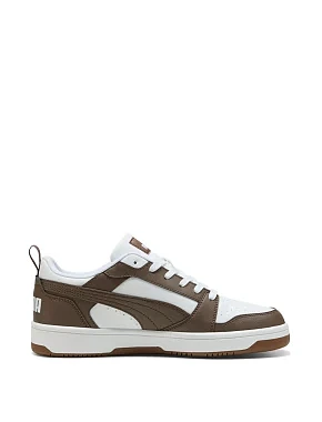 Чоловічі кеди PUMA Rebound v6 Low з екошкіри коричневі - фото 1 - Miraton