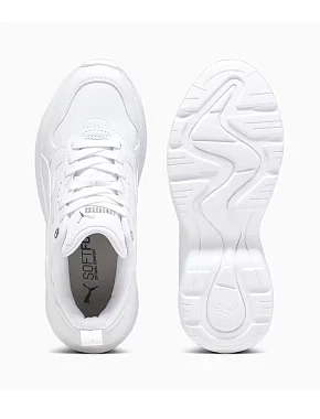 Жіночі кросівки PUMA Cilia Wedge з екошкіри білі - фото 4 - Miraton