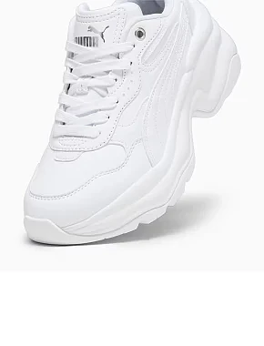Жіночі кросівки PUMA Cilia Wedge з екошкіри білі - фото 6 - Miraton