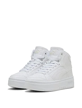Жіночі черевики PUMA Rebound Mid з екошкіри білі - фото 3 - Miraton