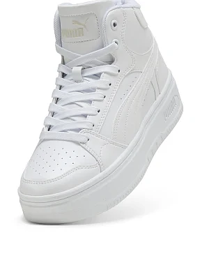 Жіночі черевики PUMA Rebound Mid з екошкіри білі - фото 5 - Miraton