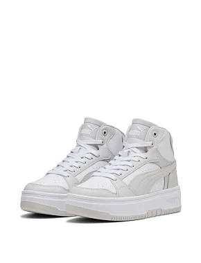 Жіночі черевики PUMA Rebound Mid з екошкіри сірі - фото 3 - Miraton