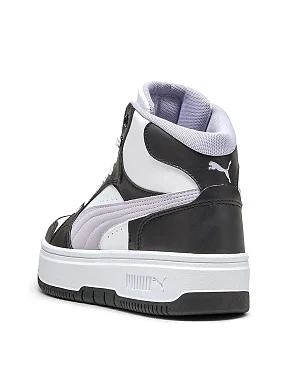 Жіночі черевики PUMA Rebound Mid з екошкіри чорні - фото 4 - Miraton