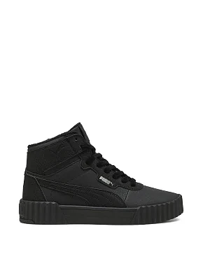 Жіночі черевики PUMA Carina 3.0 Mid WTR з екошкіри чорні - фото 1 - Miraton