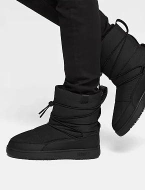 Жіночі дутики PUMA Snowbae Wns шкіряні чорні - фото 2 - Miraton