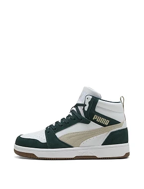 Чоловічі черевики PUMA Rebound v6 SD шкіряні зелені - фото 2 - Miraton