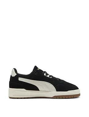 Чоловічі кеди PUMA Shuffle Downtown SD шкіряні чорні - фото 1 - Miraton