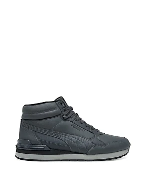 Чоловічі черевики PUMA ST Runner v4 Mid шкіряні сірі - фото 1 - Miraton