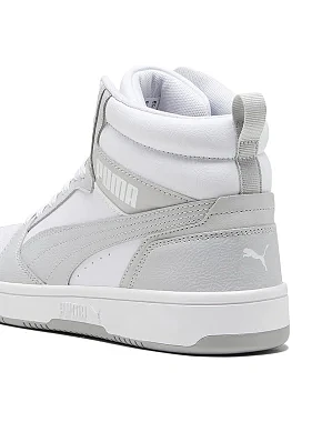 Женские ботинки PUMA Rebound v6 из экокожи серые - фото 4 - Miraton