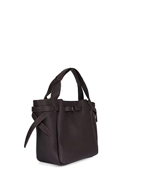 Женская сумка кожаная коричневая - фото 2 - Miraton