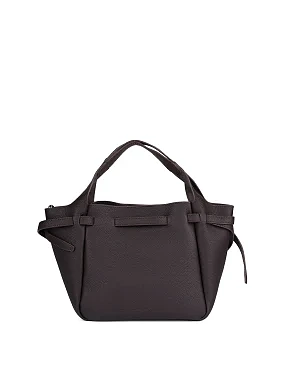 Женская сумка кожаная коричневая - фото 3 - Miraton