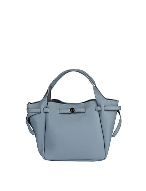 Женская сумка кожаная голубая - фото 1 - Miraton