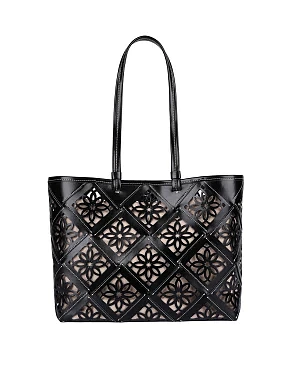 Женская сумка кожаная черная - фото  - Miraton