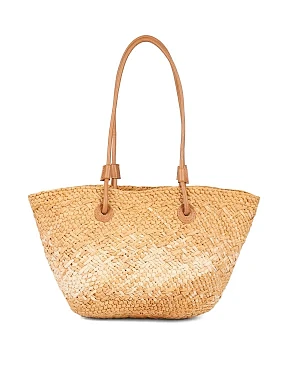 Женская сумка соломенная бежевая - фото 2 - Miraton