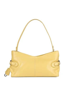 Жіноча сумка через плече шкіряна жовта - фото  - Miraton